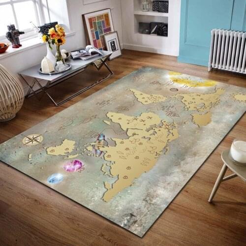 Flannel Thickened Carpets For Living Room Bedroom Decoration Area Rugs 3D Printed Home Indoor Carpet Mat Bedside Anti-slip Floor