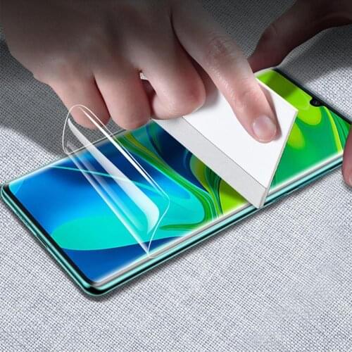 15D Soft HD Protective Film For Xiaomi Mi Note 10 lite Redmi Note 8 8T 9 9S K40 Poco X3 Hydrogel Gel Screen Protector Full Cover