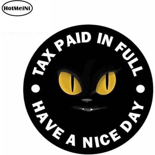 HotMeiNi 13cm x 13cm for Black Cats Eyes Graphics Funny Car Stickers JDM VAN Racing Car Wrap Trunk Fashion Car Decals