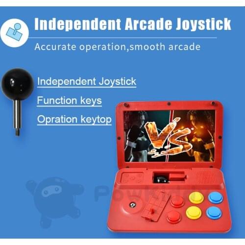 POWKIDDY A13 10 inch joystick arcade A7 architecture quad-core CPU simulator video game console retro game childrens gift