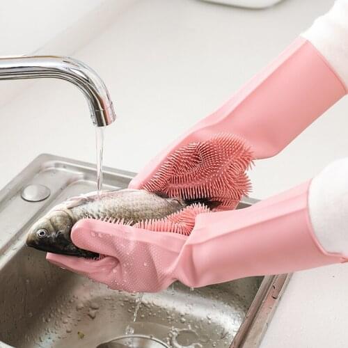 Kitchen supplies, washing housework gloves, household practical artifacts dishwashing gloves