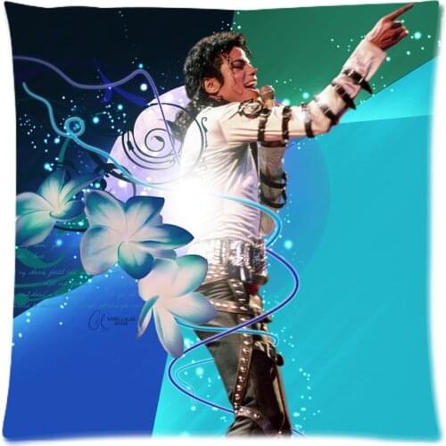 Soft Polyester Square Pillow Case Sofa Cushion Cover For Car Chair michael jackson Cushion Case 45x45cm Without Stuffing
