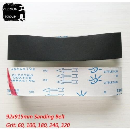92*915mm Sanding Belt 915 * 92 mm Carborundum Sanding Screen For Metal 4*36" Sanding Bands With Grit 60 100 180 240 320