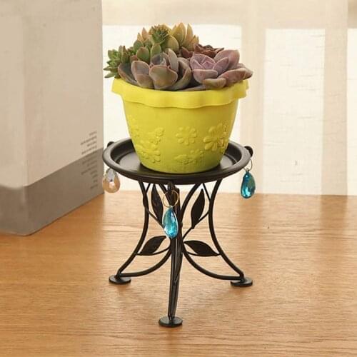 Mini Countertop Plant Stand Metal Potted Plant, Decorative Flower Pot Rack Indoor Outdoor Bracket