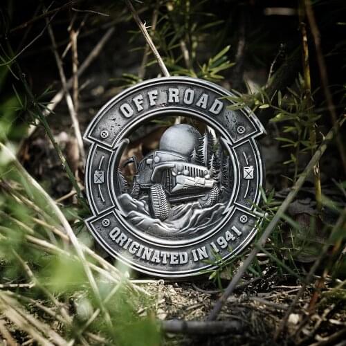 5cm Zinc alloy Embossed 3D personality metal off-road vehicle modified car label car sticker body decoration for Jeep Wrangler