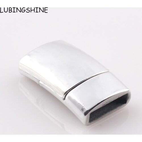 2018 new fashion jewelry clasps strong magnetic clasp rectangle for flat leather cord bracelet jewelry DIY findings C81