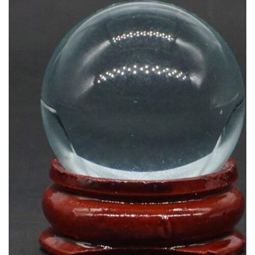 Ocean Blue Obsidian Stone Ball Mineral Quartz Sphere Hand Massage Crystal Ball Healing Feng Shui Home Decor Accessory 30mm