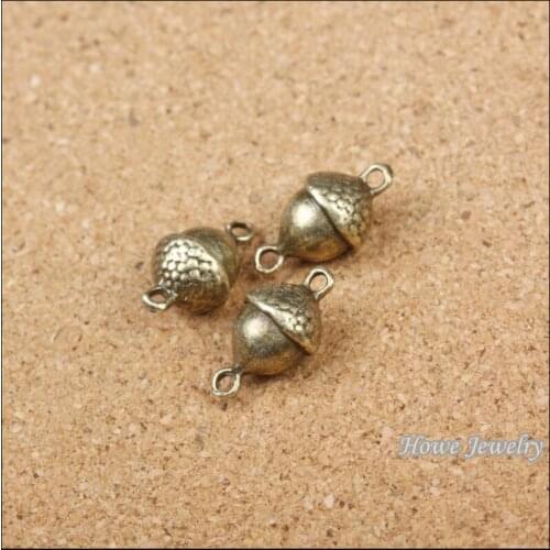 Wholesal 10 pcs quality Antique bronze Pinecone Pendant Alloy DIY Fashion charm Bracelet Necklace Jewelry Accessories