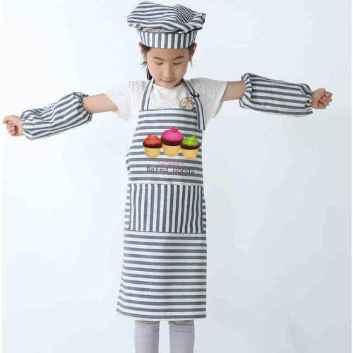 Creative childrens rainbow cake apron kids kitchen chores clean baby eating baking anti-staining sleeveless apron