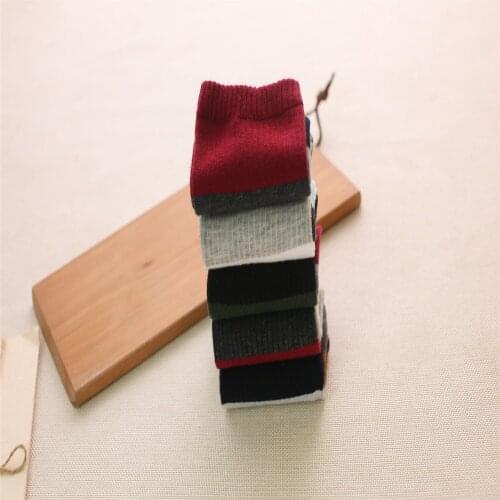 Autumn and winter high help cotton socks Simple striped cotton high socks 605