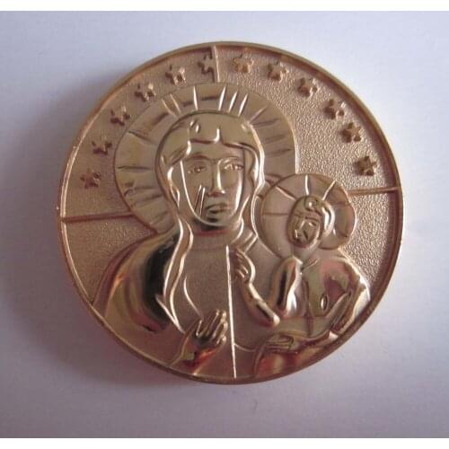 Manufacturer custom plating rose gold round coin carving souvenir coins