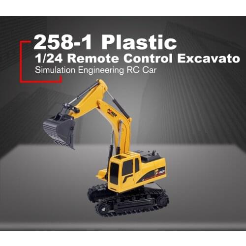 RC Trucks Mini Remote Control Bulldozer 1:24 5CH 6CH Alloy Engineering Car Dump Truck Crane Excavator Electric Vehicle Toys