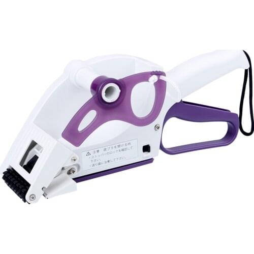 Manual adhesive label machine, barcode applicator