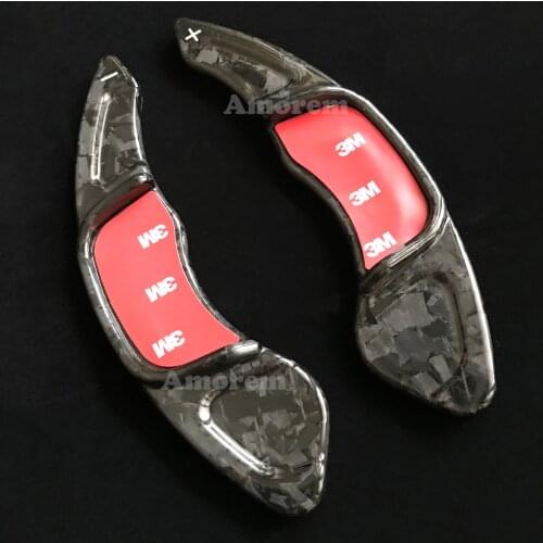 Forged Carbon Fiber Steering Wheel Paddle Shift Shifter For Volkswagen VW GOLF7 MK7 GTI R GTD GTE POLO GTI Scirocco Tiguan Rline