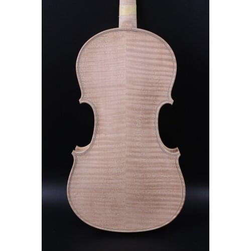 4/4 Violin Guarneri model in white flamed maple back spruce top all handmade Advance and professiona. maple wood Side and nec