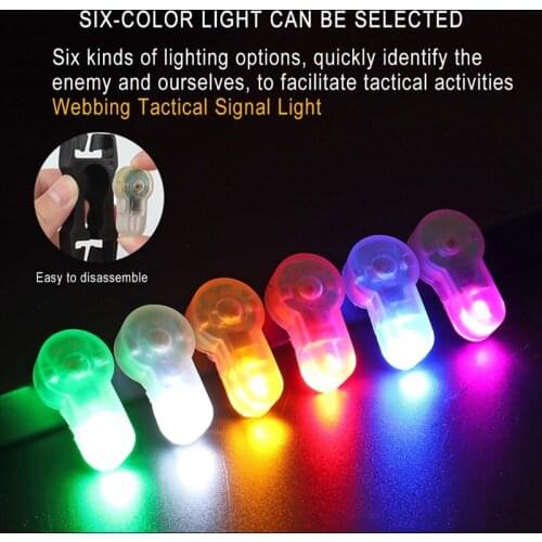 Tactical Helmet Safety Light Survival Lamp Strobe Signal Indicators Waterproof with Magic Tape Hunting Airsoft Molle New