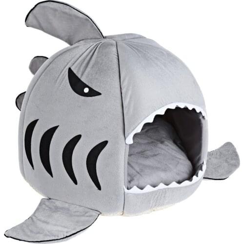 Warm Soft Cat House Winter Pet Sleeping Bag Beautiful Shark Dog Kennel Cat Bed Puppy Small Dog Cushion Sofa Pet Products
