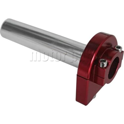 Universal CNC Aluminum Accelerator 22mm Throttle Twist Grips For Most Brand Motorcycle Scooter Bike With 7/8" Handlebars Red