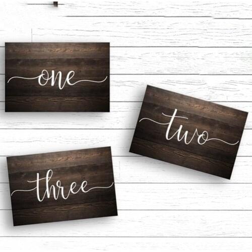 Modern Table Number Wedding Birthday Party Sticker Vinyl Box Table Bottle Party Wedding Decal Sticker Vinyl Decor