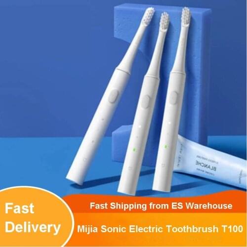 Xiaomi Mijia T100 Sonic Electric Toothbrush Mi Smart Tooth Brush Cordless USB Rechargeable IPX7 Waterproof Portable for Travel H