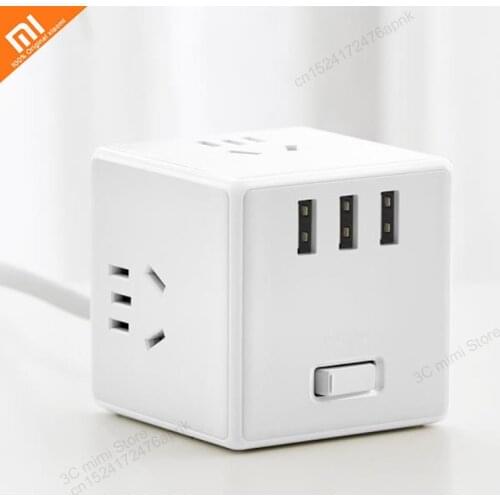 Youpin mijia cube converter usb socket converter plug multi-function plug-in board electric cube charging tow board smart