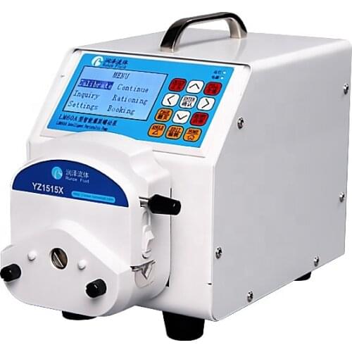 YZ1515X peristaltic pump head foot pedal control electrical digital lcd display small dosing peristaltic pump filling machine