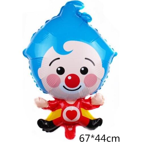 1pc Cartoon Clown 44x67cm Clown Foil Balloons Birthday Party Decoration Supplie Baby Shower Air Globos Kids Toys