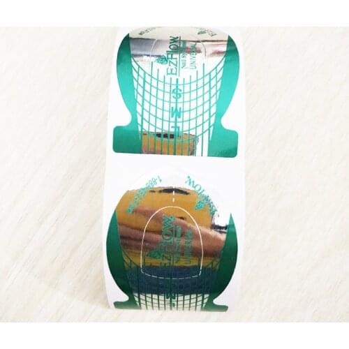 100pcs Professional French Nail Form Tips Nail Art Form Acrylic Tip Gel Nails Sticker Extension Curl Form For Nail Polish Guide