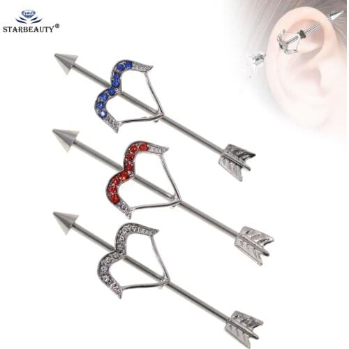 2Pcs Stainless Steel Arrow Nipple Piercing Nipples Earring body Arrow Ear Piercings Barbell Jewelry Rated Promotion