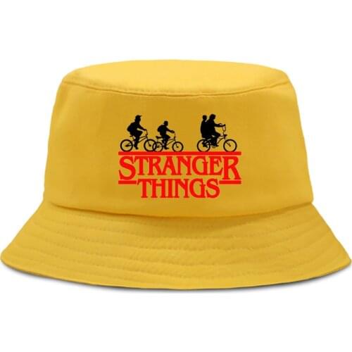 Anime Stranger Hip Hop Bucket Hat Men Cotton Fishing Hunting Cap Outdoor Beach Fisherman Panama Womens Bucket Hat K Pop Bob