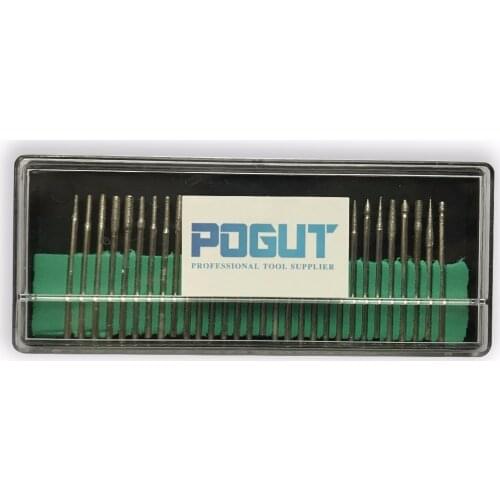 Free Shipping 2.35mm Shank 30pcs DIAMOND BURS bur bit set Dremel Accessories Rotary Tool Drill Bit