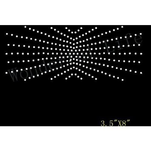 Free shipping special cheer bow design Rhinestone Iron On Transfer Hot Fix Bling Bing style