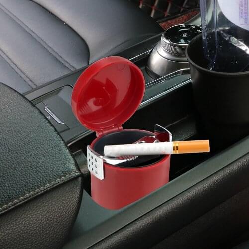 Smoke Ash Cylinder Auto Trash Bin Car Ashtray Cigarette Smoke Holder Cigar Ash Tray Storage Cup Holder Interior Accessories