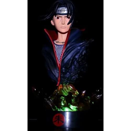 16cm Naruto Figurine Uchiha Itachi Of The Head Bust Portrait Gk Action Figure Collectible Ornaments Statue Model Toys Boy Gifts