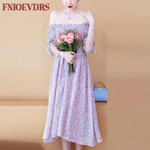 Летние платья с открытыми плечами FNIOEVDRS China At AliExpress