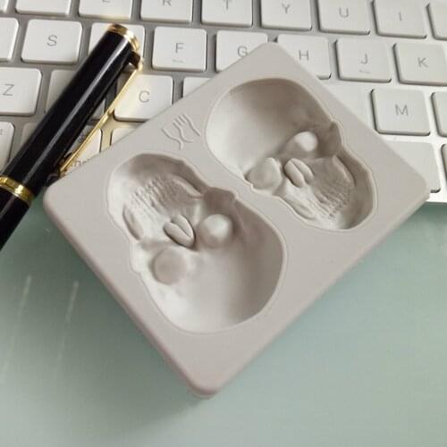 Halloween Skulls cake decorating fondant mold DIY 3d handmade Silicone Moulds cake decorating tools sugar craft tools