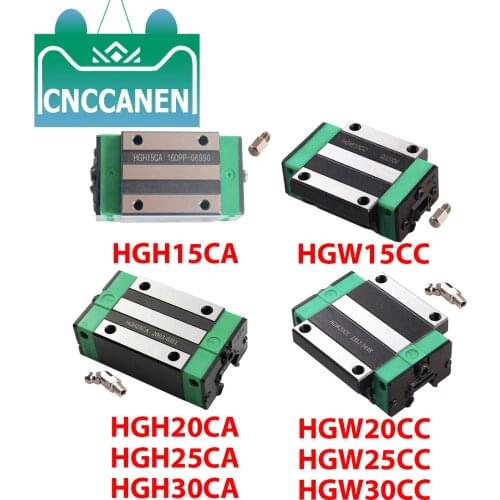 HGH15CA HGW15CC HGH20CA HGW20CC HGH25CA HGW25CC HGH30CA HGW30CC Slide Block Carriage match use HGR 15 20 25 30 Linear Guide Rail