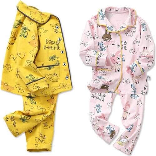 Cute Rabbit Pattern Home Clothing Set/Children Sleeping Wear 3147