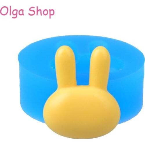QYL041 21.3mm Easter Rabbit / Bunny Cookie Silicone Mold - Fondant, Cake Decoration, Baking Tools, Candy, Resin, Chocolate Mold