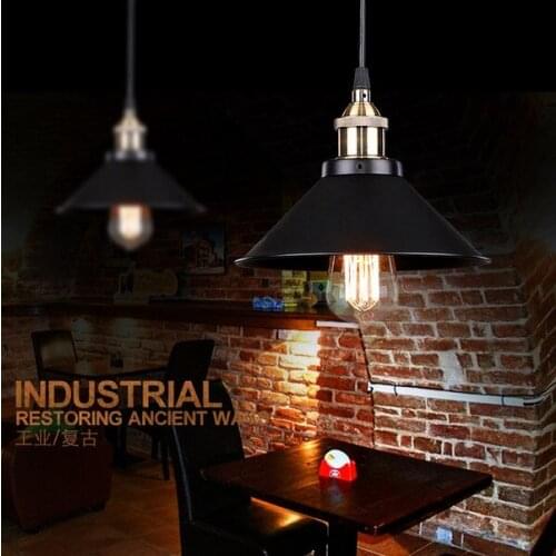 Loft Style Retro Iron Droplight Edison Vintage Pendant Light Fixtures For Dining Room Industrial Lamp Lamparas Colgantes