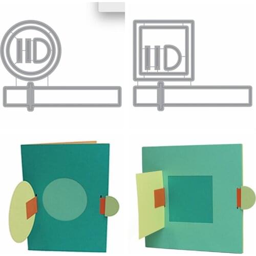 Surprise Pull and Reveal Cards Metal Cutting Dies Stencil For DIY Scrapbooking Decorative Embossing Paper Carfts 2019 Making