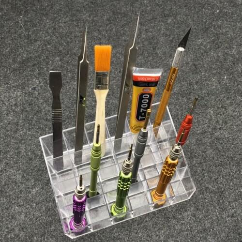 Easyfix Desktop Storage Rack BGA Repair Kit Parts Rack Mobile Repair Parts Box Brush screwdriver Collect