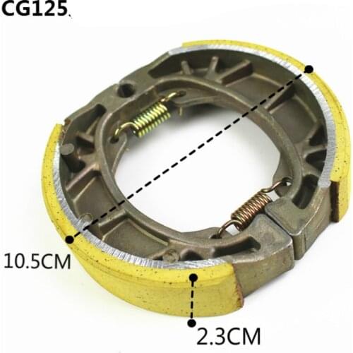 Front and Rear Drum Brake Pad Brake Pad for Electric Vehicle 110 Pad CG125 Shoe for Motorcycle