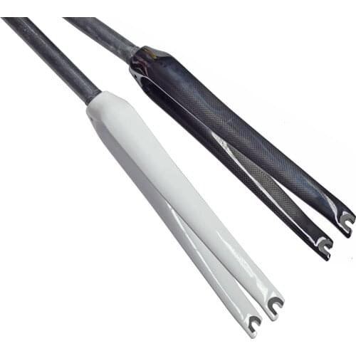 Full carbon fiber road bike bicycle front fork 1/8" 28.6mm fork bicycle parts 3k matte gloss finish 700c wheel