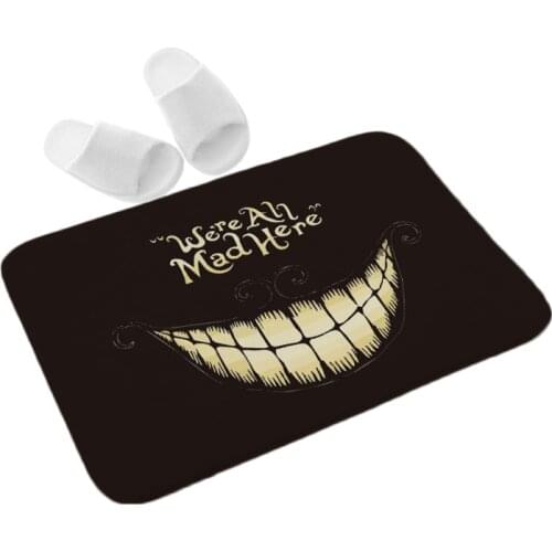 Letter rectangle Floor Mat unique Doormat Home Mat Super Soft Absorbent Bathroom Door Mat Door Entrance black Mat 40cm 60cm