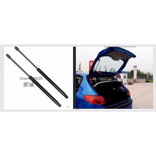 2PCS For Peugeot 206 1998 1999 2000 2001 2002 2003 2004 2005 2006 2007 Rear Tailgate Gas Struts Spring Boot holders