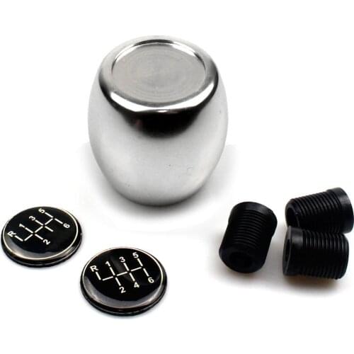 5 & 6 Speed Manual Car Gear Stick Shift Knob Lever Shifter Cover Silver for Chevrolet Cruze