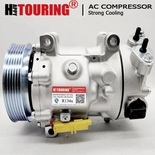 Sd7c16 A/C Compressor For Peugeot 307 308 807 607 406 Citroen C4 Berlingo 9800839580 9671216780 9659875880 9651911480 9656483580