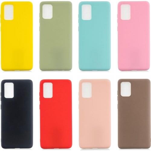 Silicone Case on For Samsung Galaxy A51 A71 A01 A11 A21 A41 A81 A91 A30S A50S A10 A20 A30 A40 A50 A70 A80 A20E Phone Cover Etui