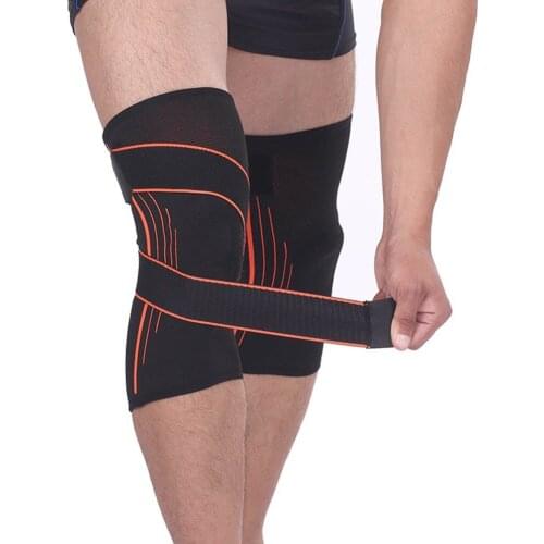 Sports Fitness Knee Support Breathable Compression Adjustable Knee Brace For Running Jogging Climbing Cycling Basketball EK-New